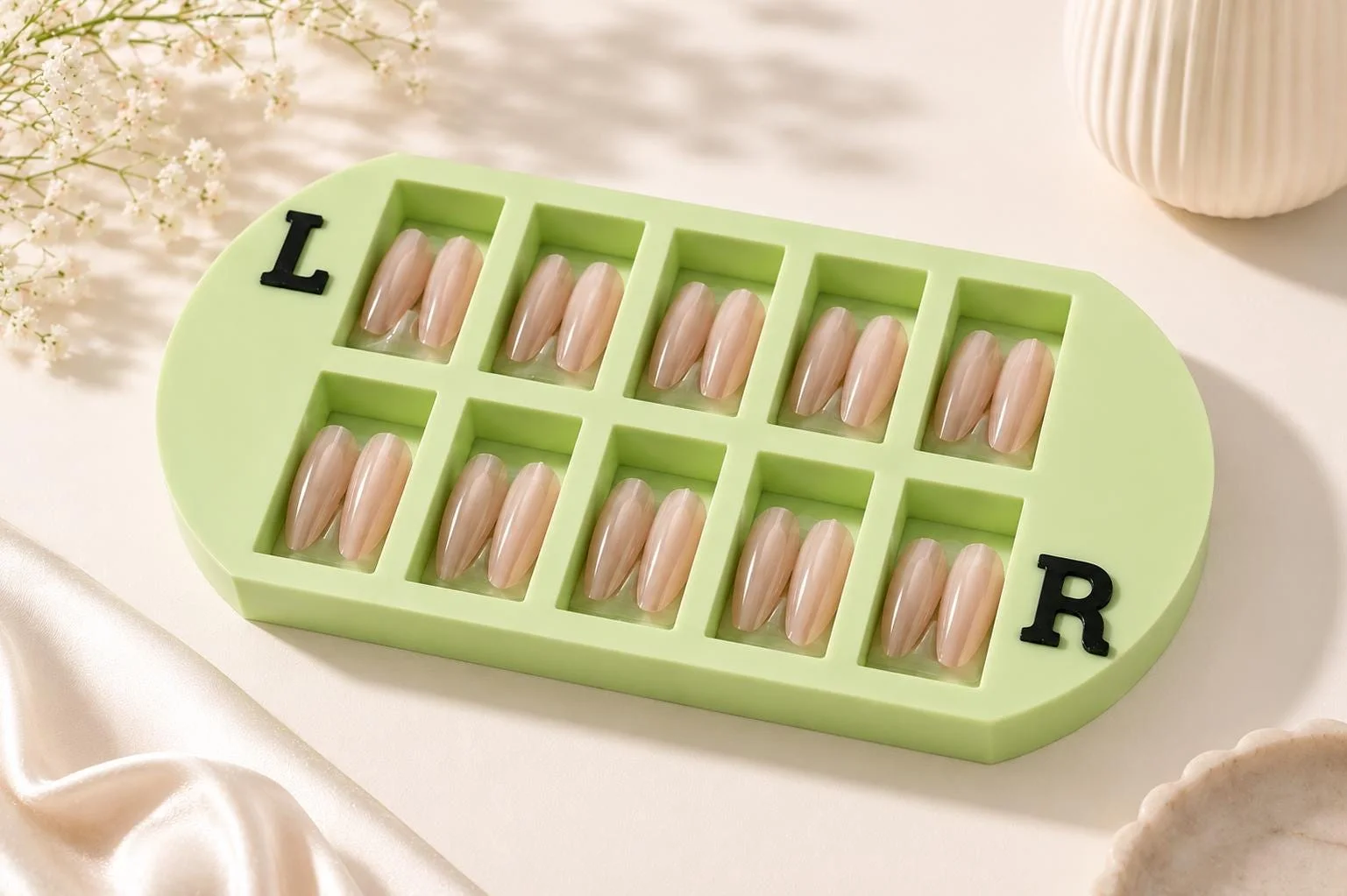 10-Compartment Press-On Nail Display Tray, photo 3 of 4
