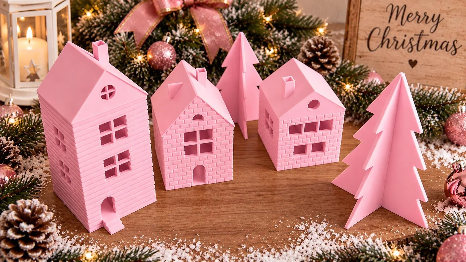 3D Printed Christmas Village Set, photo 4 of 4