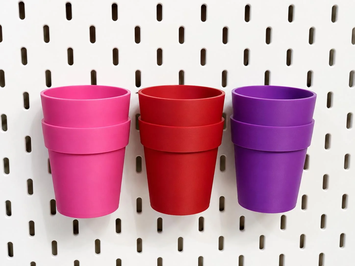 3D Printed Storage Cup for IKEA SKÅDIS Pegboard, photo 2 of 2