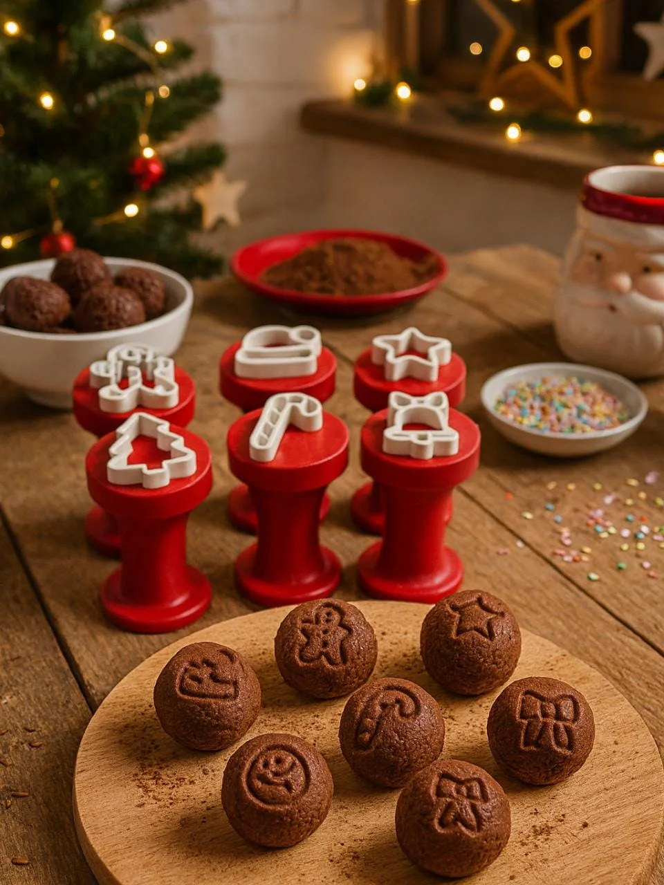 Christmas Cookie Stamp Cutter, 3D printed in PLA