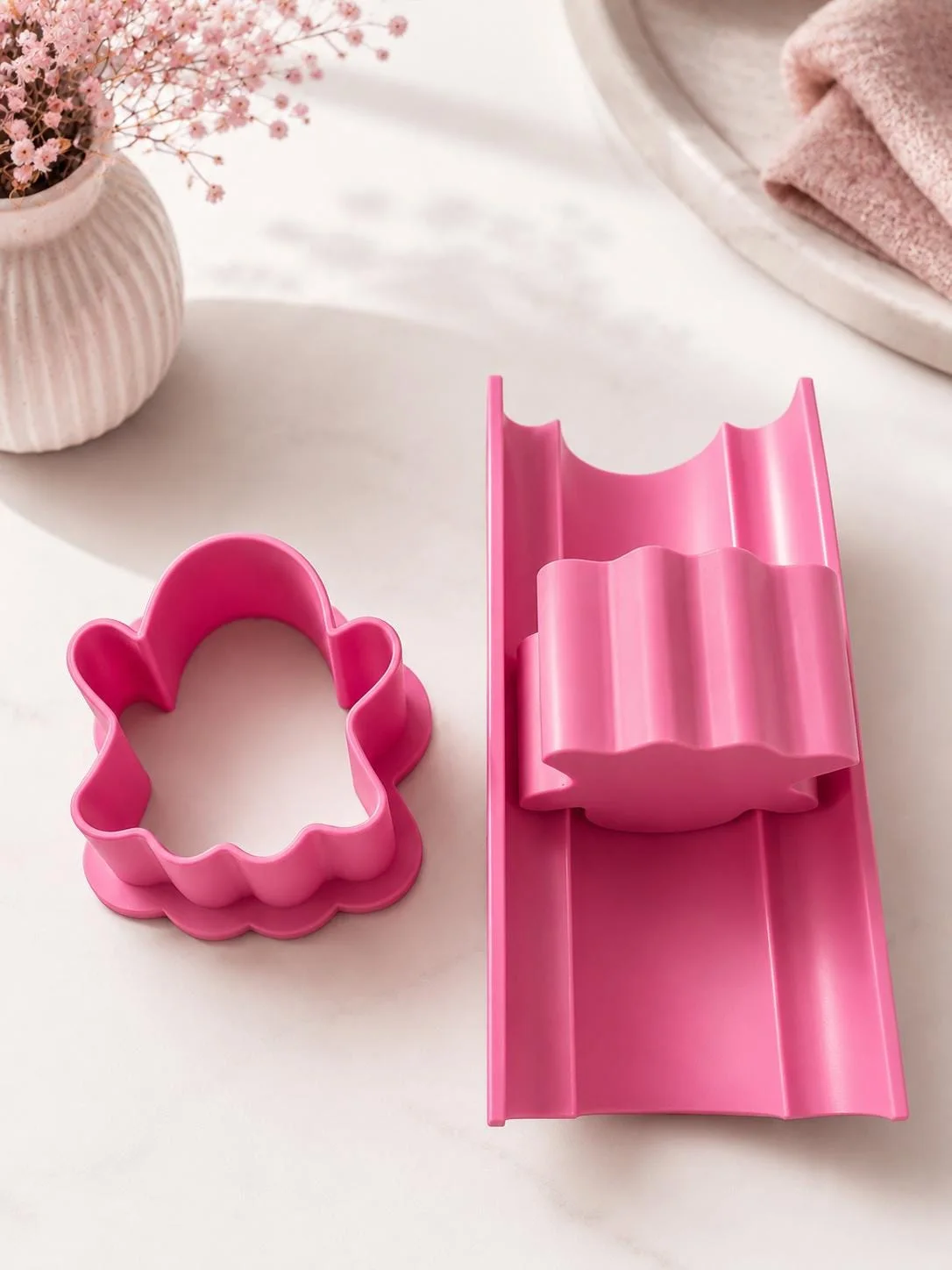 Ghost Baby Cake Pop Cutter & Pusher with Tray, 3D printed in PLA