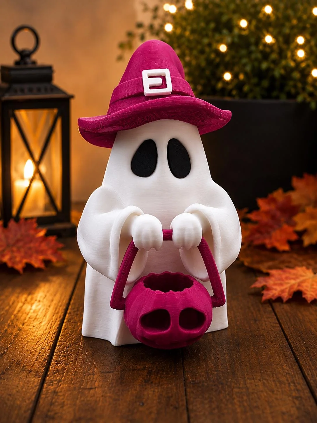 Ghost Witch Hat Candy Basket, photo 2 of 4