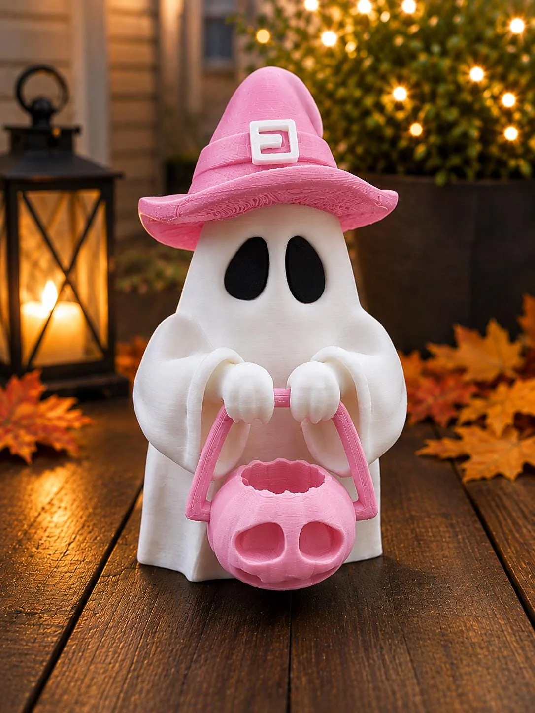 Ghost Witch Hat Candy Basket, photo 3 of 4
