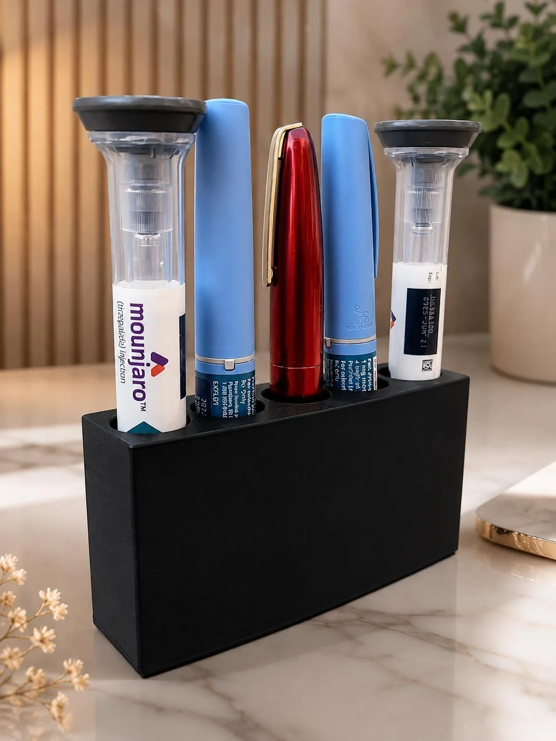 Injection Pen Organizer, 3D printed in PLA