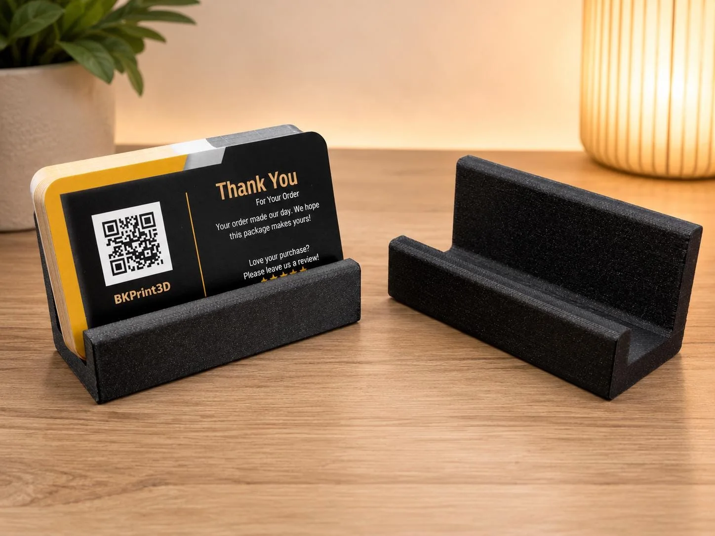 Modern Business Card Holder, 3D printed in PLA
