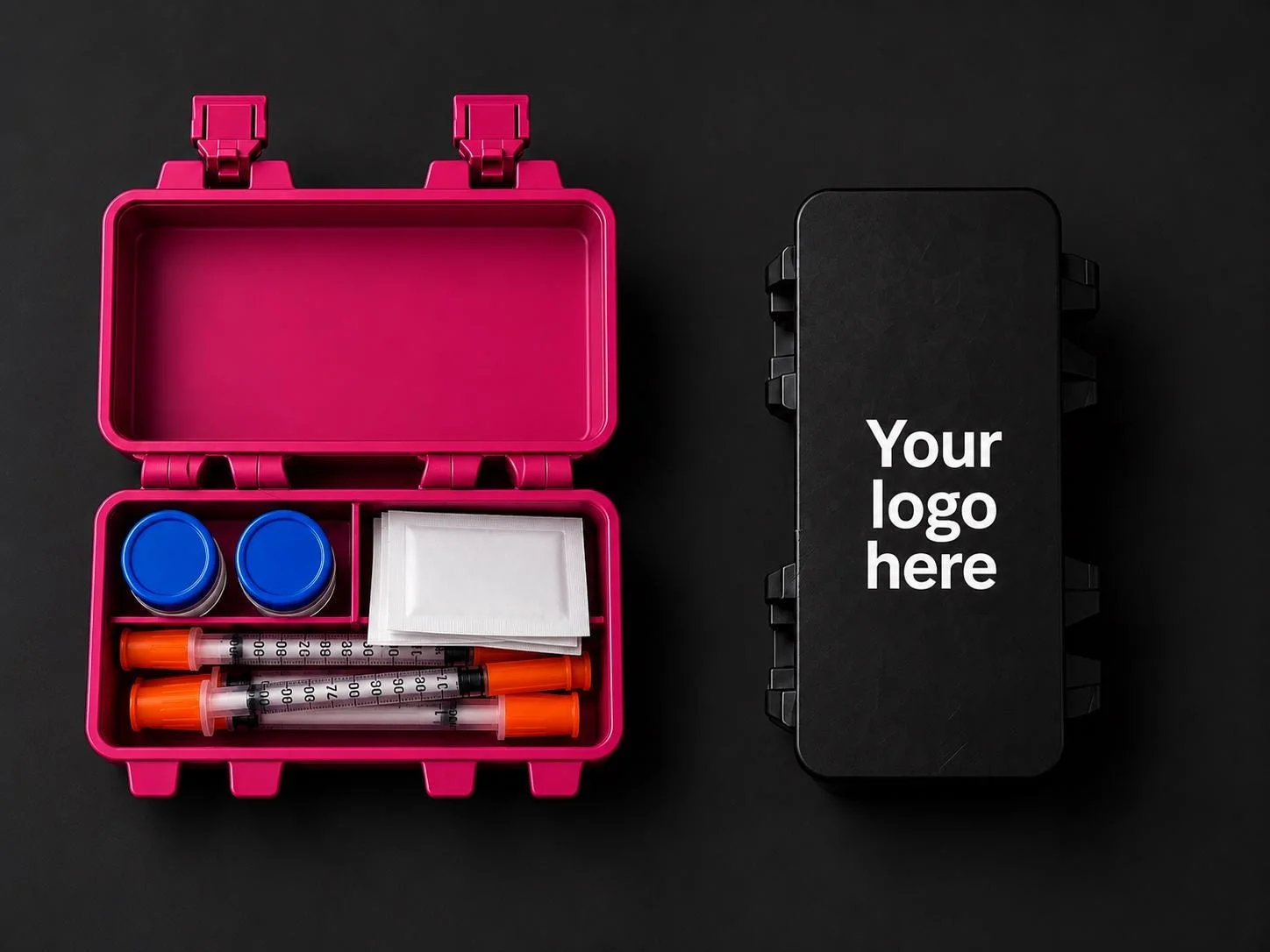 Personalized Snaplock Case for Insulin & Vials, 3D printed in PLA