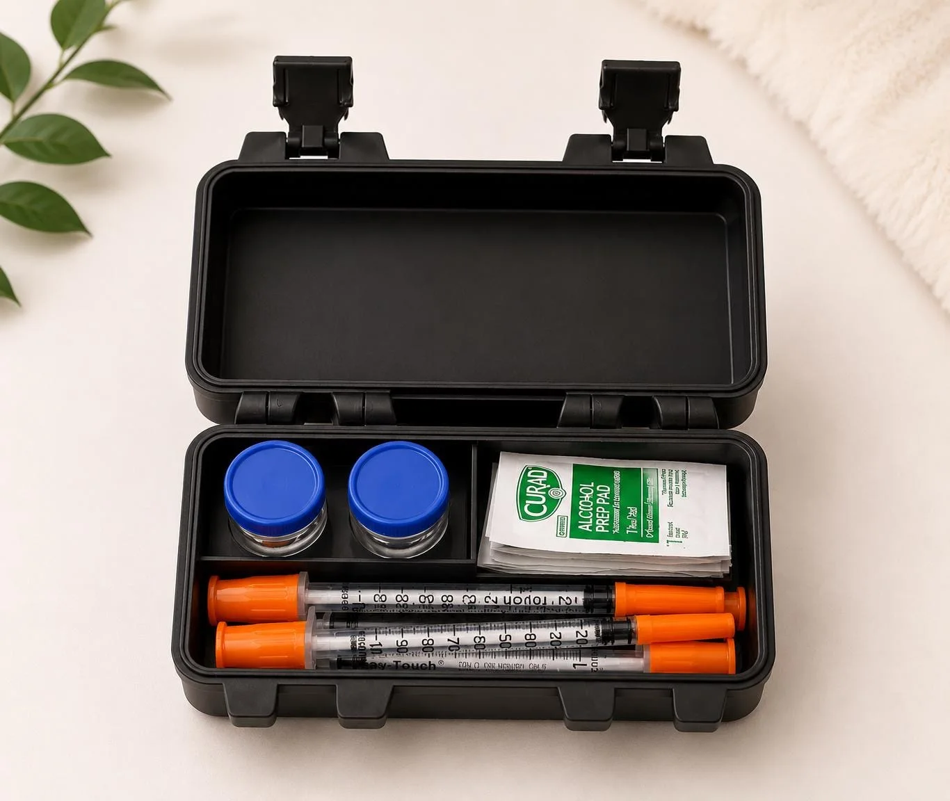 Portable Peptide Vial Storage Case, 3D printed in PLA