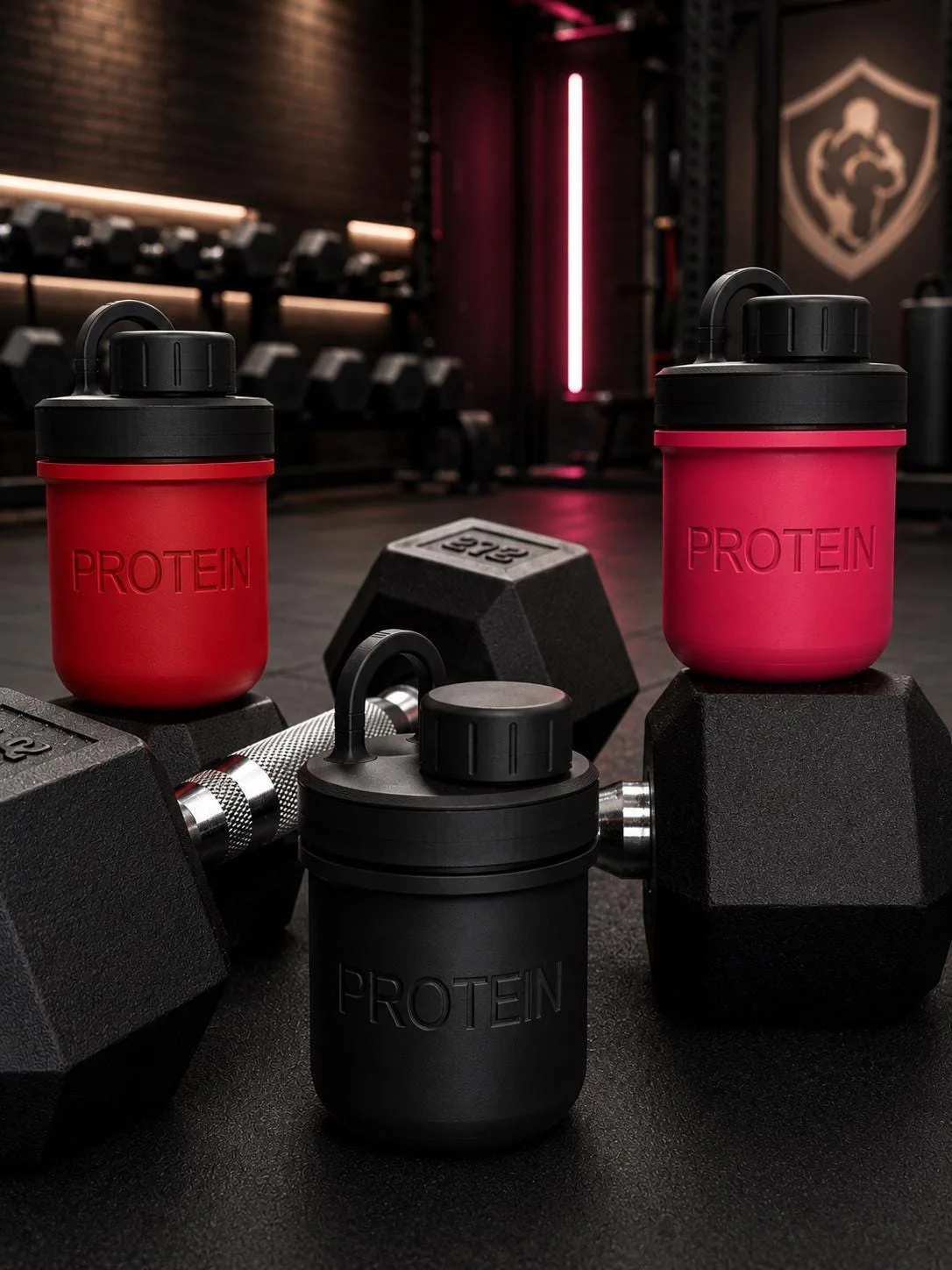 Protein Holder Shaker, 3D printed in PLA